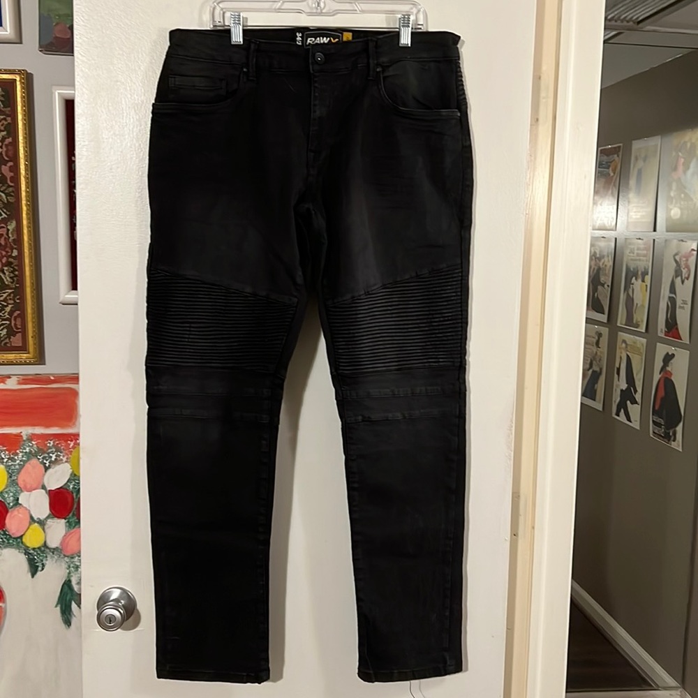 RawX black skinny 718 jeans
